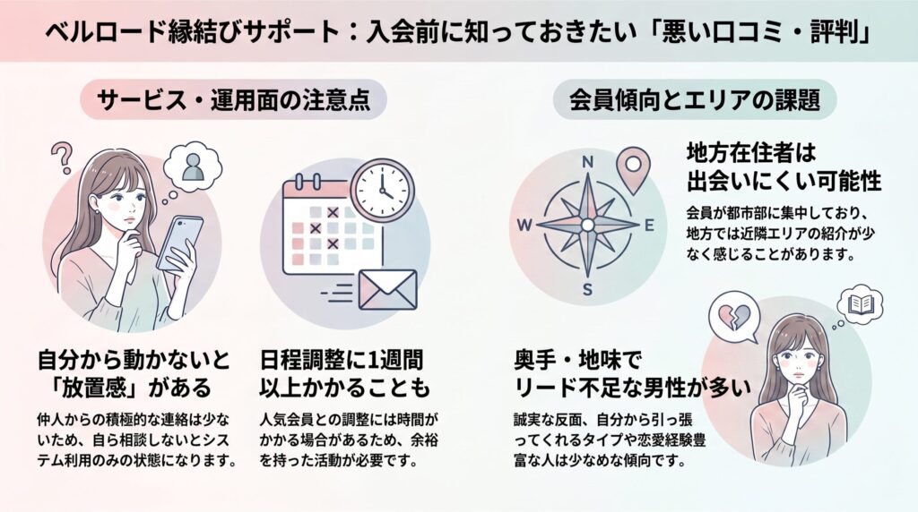 ベルロードの悪い口コミをまとめた図解